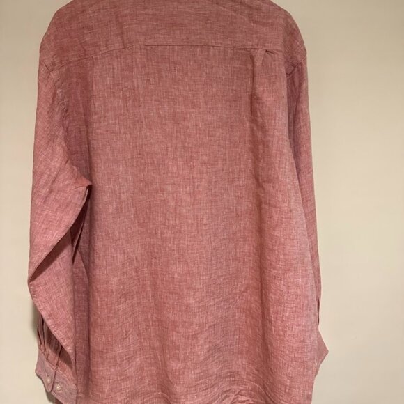 Orvis Linen Salmon Long Sleeve Button Up, Size XLG, NWT - Picture 2 of 7